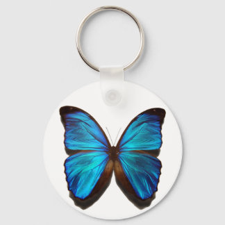 Blue Morpho Butterfly Keychain