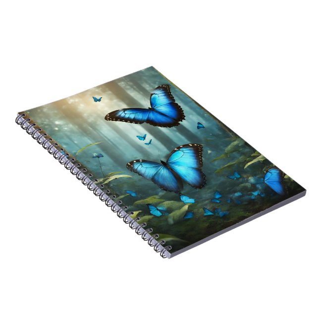 Blue Morpho Butterfly Notebook (Right Side)