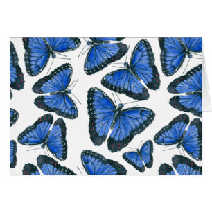 Blue morpho butterfly pattern design