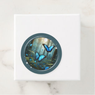 Blue Morpho Favour Tags