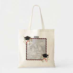 Blue Mortar and Diploma Graduation Tote Bag