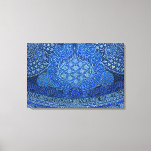 Blue Mosaic Detail, Germany Canvas Print