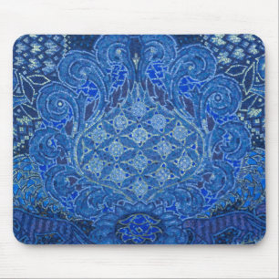 Blue Mosaic Detail, Germany Mouse Pad