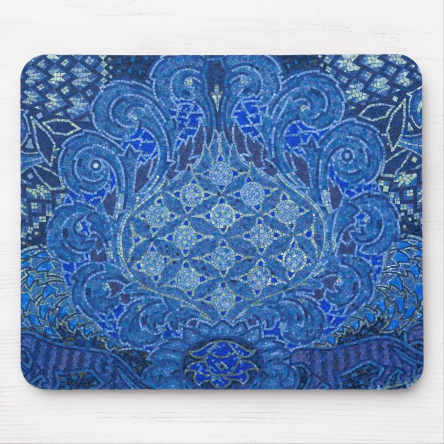 Blue Mosaic Detail, Germany Mouse Pad (Front)