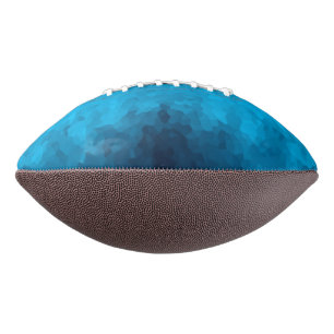 Blue Mosaic Geometric Pattern Football