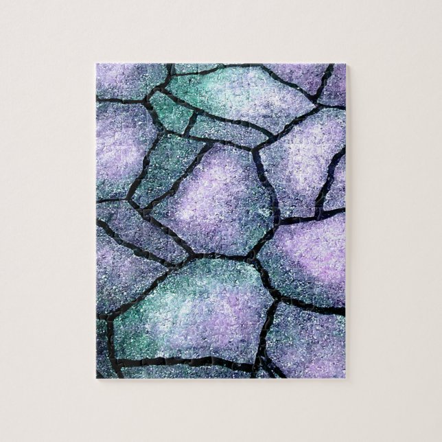 Blue Mosaic Jigsaw Puzzle (Vertical)