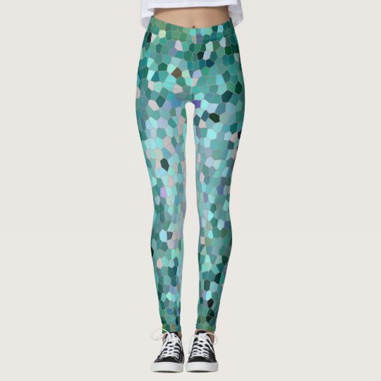 Blue Mosaic leggings