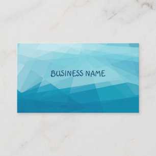 Blue Mosaic Modern Geometric Business Card