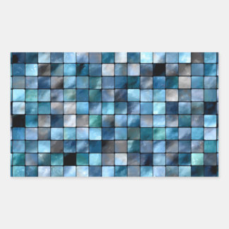 Blue Mosaic Of Tiles Sticker