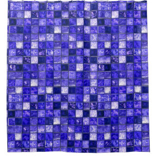 Blue mosaic pattern