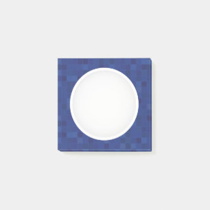 Blue mosaic pixel pattern  post-it notes