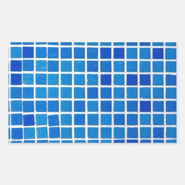 Blue Mosaic Tile Sticker (Front)
