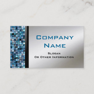 Blue Mosaic Tiles Business Cards