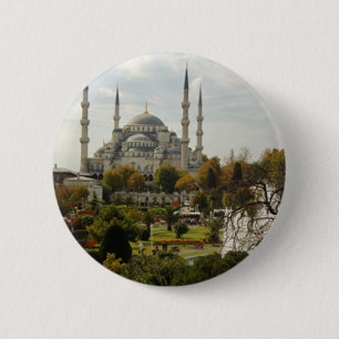 Blue Mosque 2 Inch Round Button