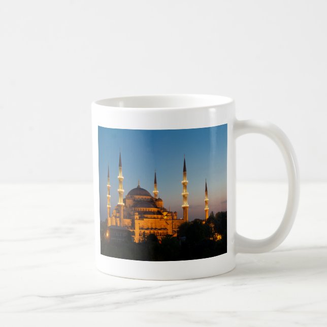 Blue mosque at twilight Mug (Right)