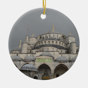 Blue Mosque in Istanbul, Turkey Ceramic Ornament