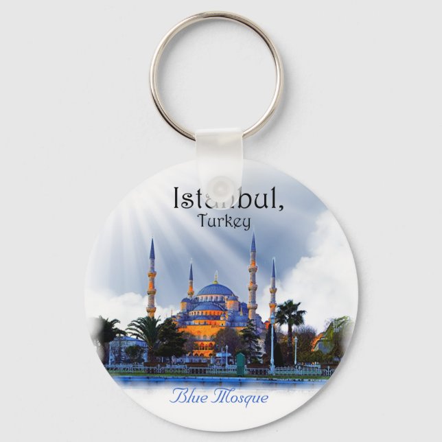 Blue Mosque Istanbul Keychain (Front)