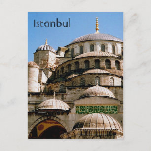 blue mosque istanbul postcard