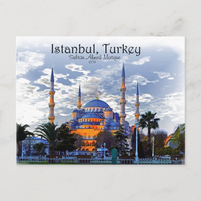 Blue Mosque- Istanbul Postcard (Front)