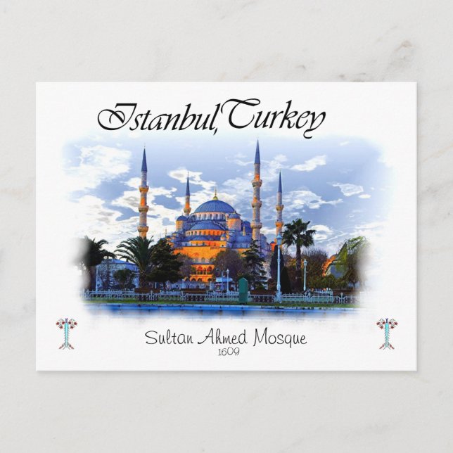 Blue Mosque- Istanbul Postcard (Front)