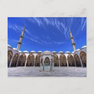 Blue Mosque, Istanbul, Turkey Postcard