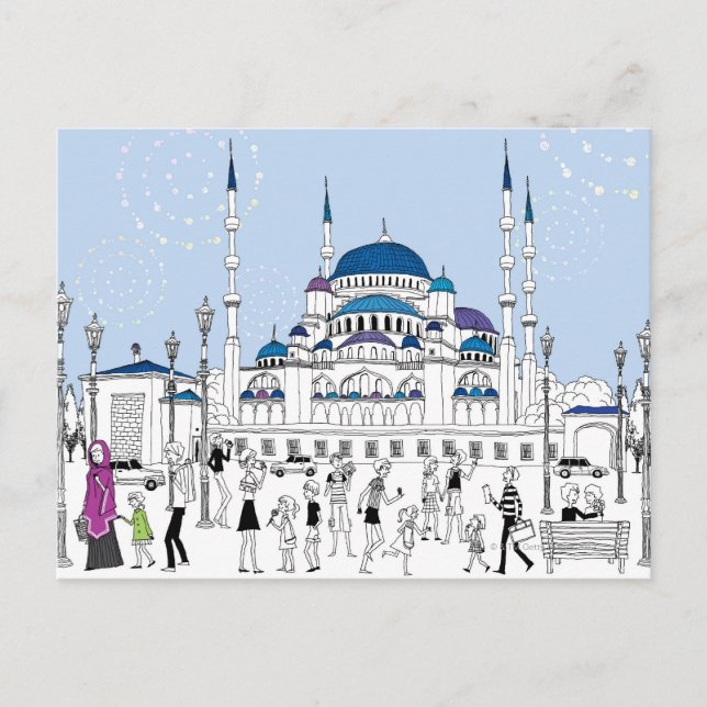 Blue Mosque Postcard (Front)