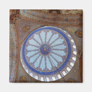 Blue Mosque Square Magnet