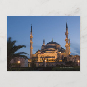 Blue Mosque, Sultanhamet Area, Istanbul, Turkey Postcard