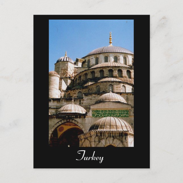 blue mosque turkey postcard (Front)