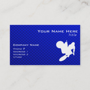 Blue Motocross Whip Business Card