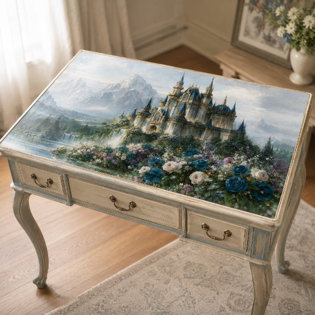 Blue Mountain Castle Decoupage Tissue Paper (Creator Uploaded)
