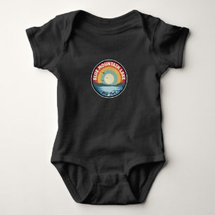 Blue Mountain Lake New York Colourful Baby Bodysuit