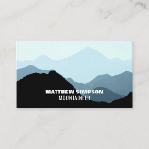 Blue Mountain Landscape, Hiking and Climbing Business Card