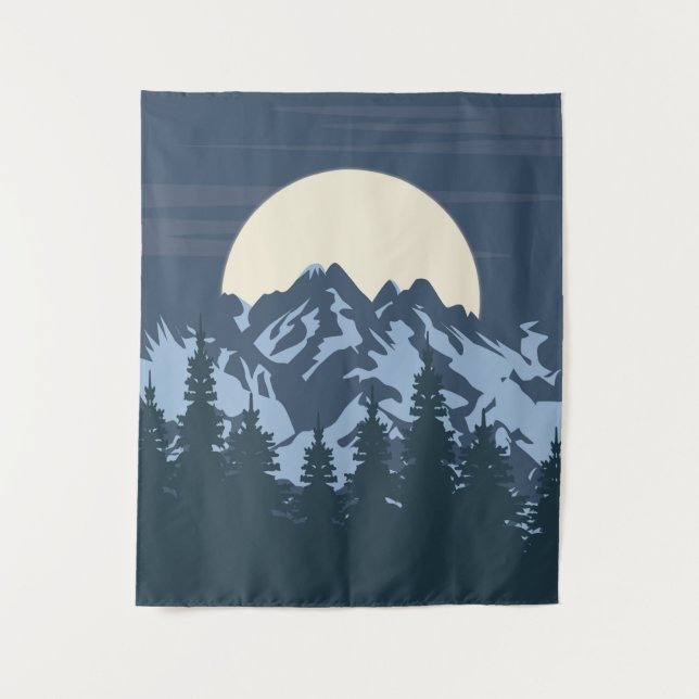 Blue Mountain Landscape Tapestry (Front)