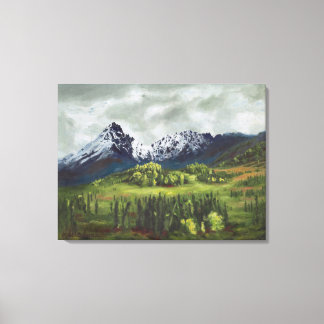 Blue Mountain of the Far North: Canvas Standard Print