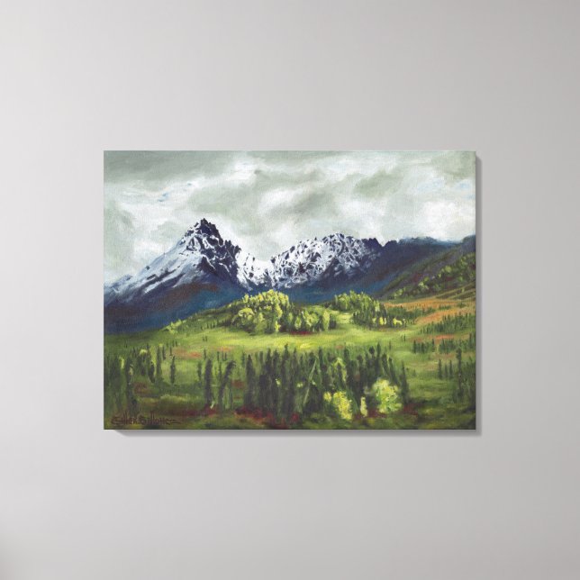 Blue Mountain of the Far North: Canvas Standard Print (Front)