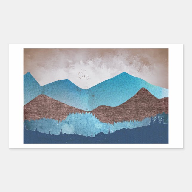 Blue Mountain Peaks Sticker (Front)