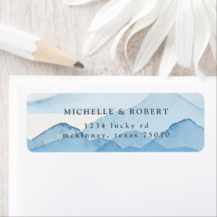 Blue Mountain Range Return Address Label