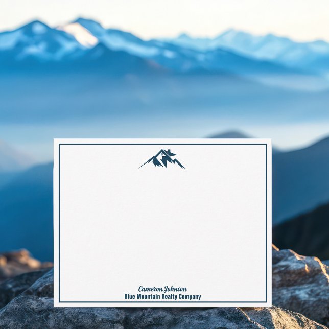 Blue Mountain Real Estate Company Custom Realtor Card (Creator Uploaded)