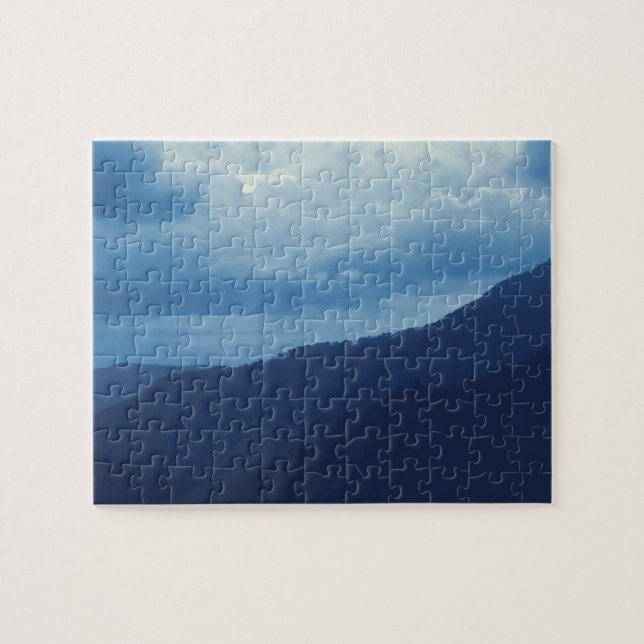 Blue Mountain Storm  -  8 x 10 Jigsaw Puzzle (Horizontal)