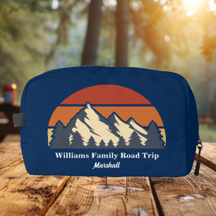Blue Mountain Sunset Personalized Hiking Dopp Kit