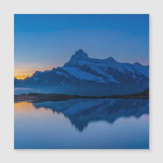 Blue Mountain Sunset Water Reflection