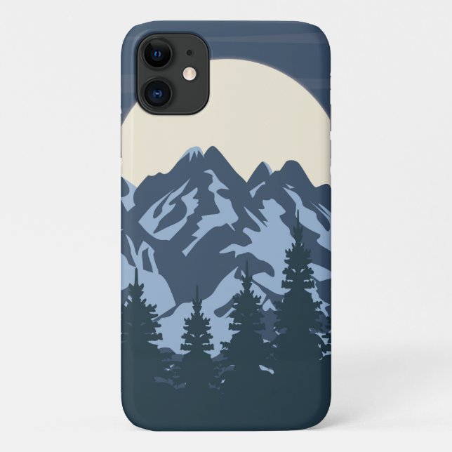 Blue Mountain View Case-Mate iPhone Case (Back)