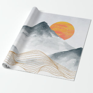 Blue Mountain Wrapping Paper