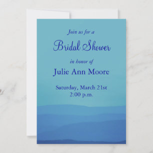 Blue Mountains Bridal Shower Invitation