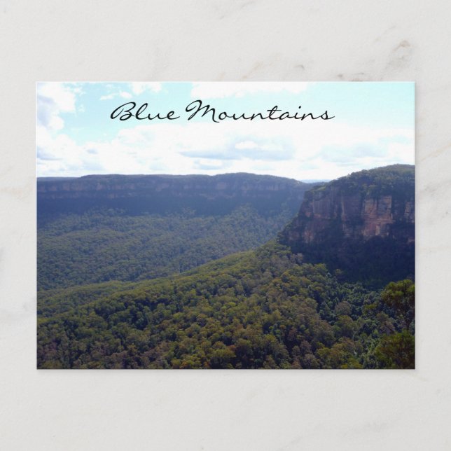 blue mountains escarpment postcard (Front)