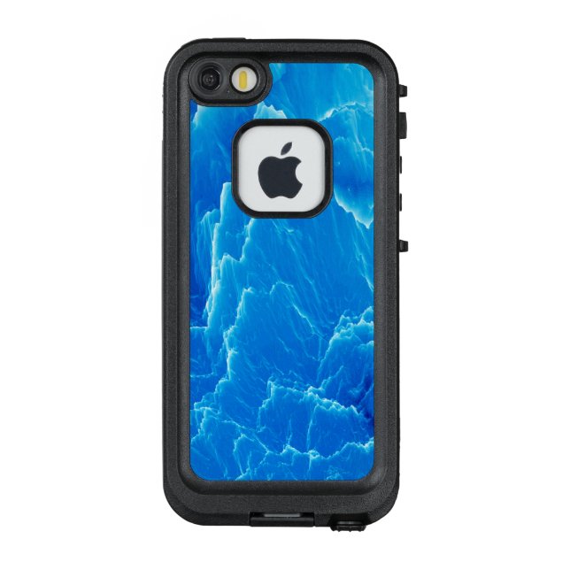 Blue mountains. Fractal pattern LifeProof iPhone Case (Back)