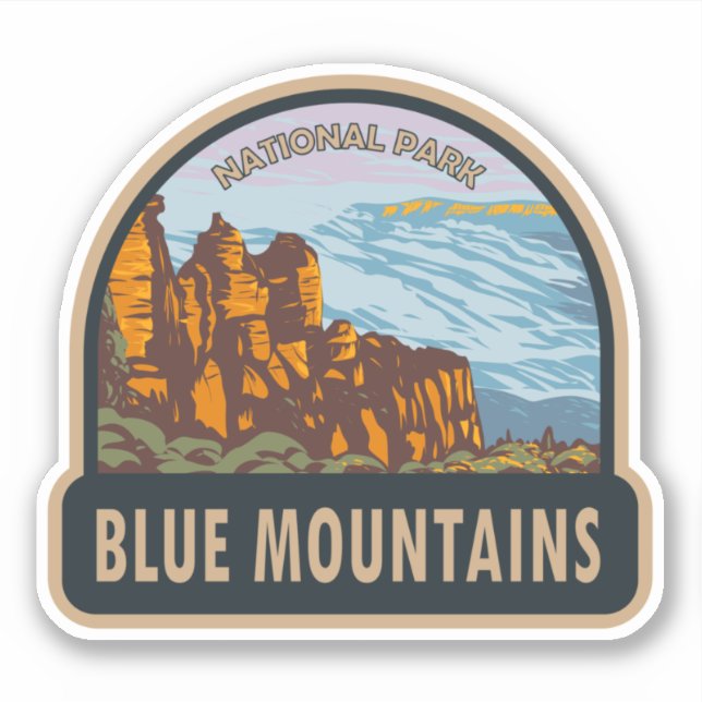 Blue Mountains National Park Australia Vintage (Front)