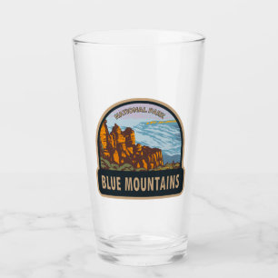 Blue Mountains National Park Australia Vintage Glass