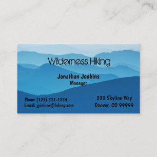 Blue Mountains Outdoors Custom Business Card